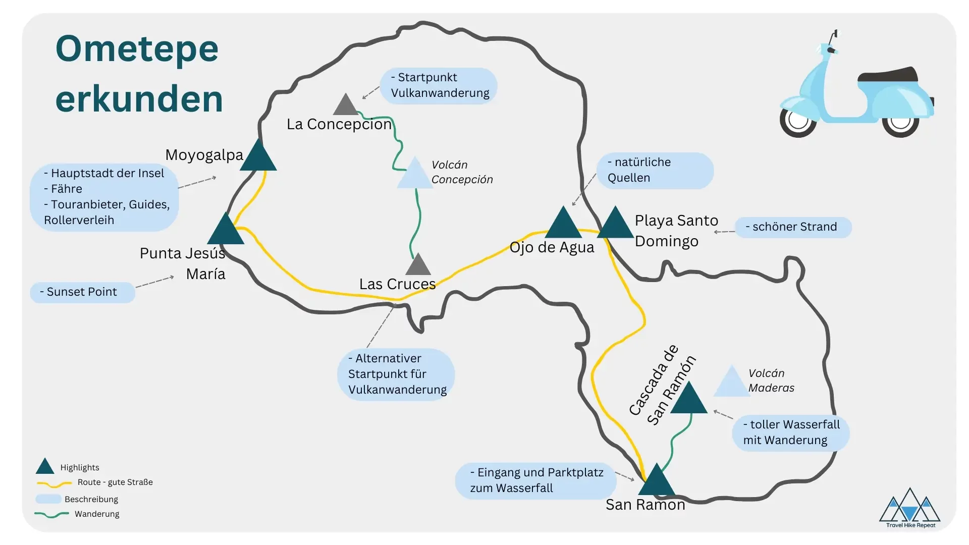 Nicaragua_Ometepe_Rollertour_Karte